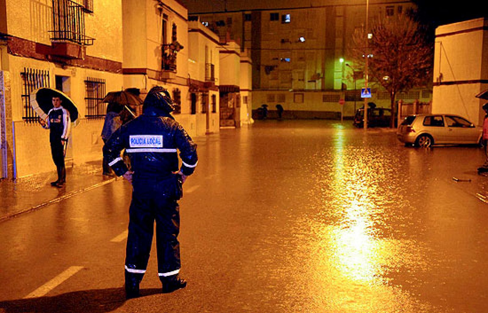 Temporal de lluvia en Jerez de la Frontera