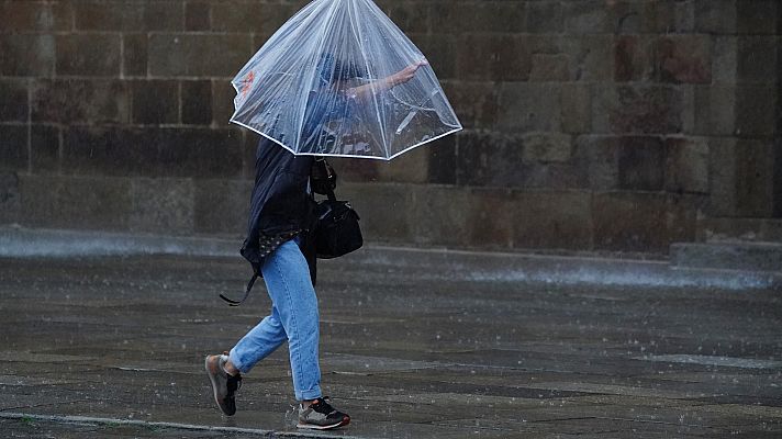 El tiempo - Precipitaciones localmente fuertes y/o persistentes en amplias zonas de la mitad sur peninsular, noroeste y Pirineos