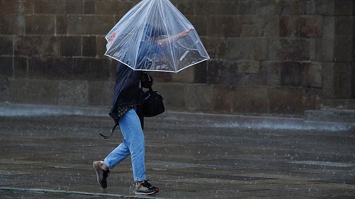 Precipitaciones localmente fuertes y/o persistentes en amplias zonas de la mitad sur peninsular, noroeste y Pirineos