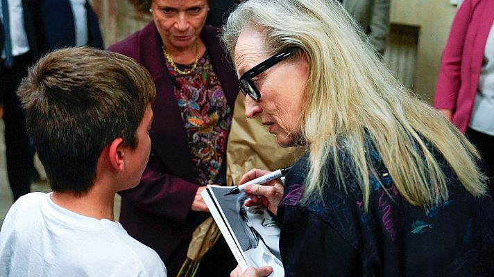 Meryl Streep emociona a un niño de 10 años: "Es muy especial verla"