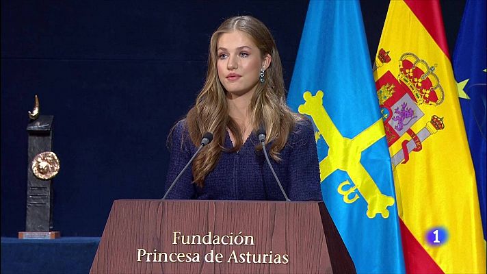 La princesa Leonor reconoce su "deber y responsabilidades" como heredera en los Premios Princesa de Asturias