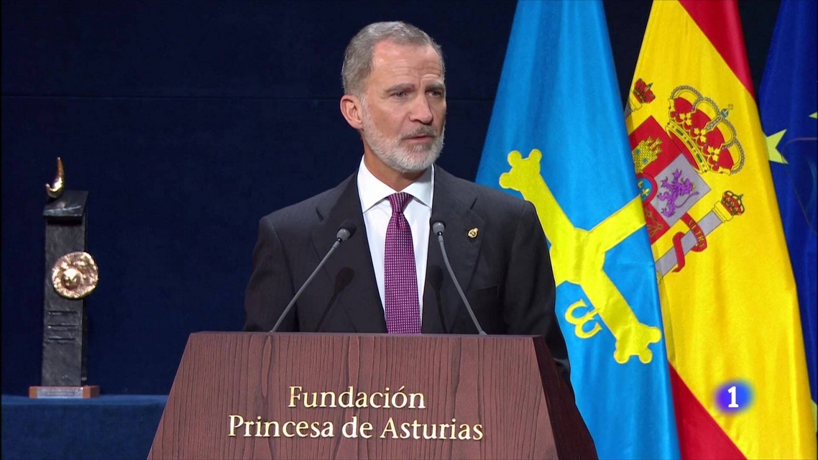 El rey, en la entrega de los Premios Princesa de Asturias: "Las soluciones llegarn de la unidad, nunca de la divisin"