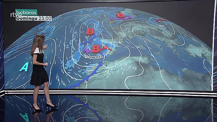 Precipitaciones localmente fuertes o persistentes en Galicia, Cantábrico, Pirineos, Cataluña y Baleares   