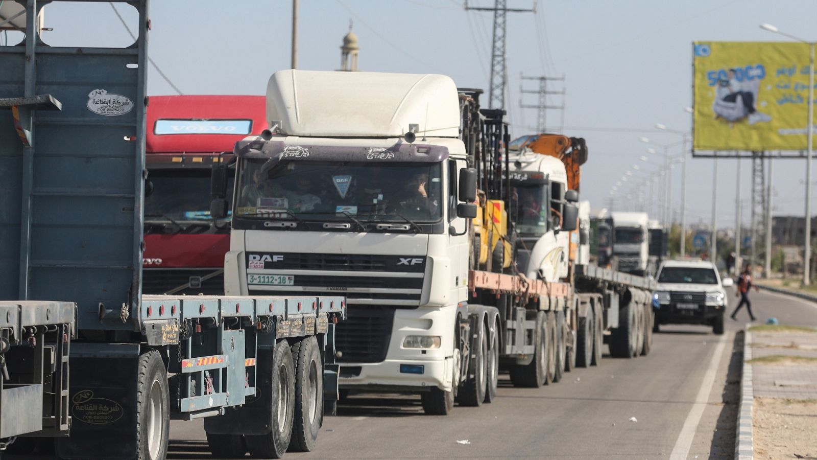 Gaza | Un convoy de ayuda humanitaria entre por el paso de Ráfah