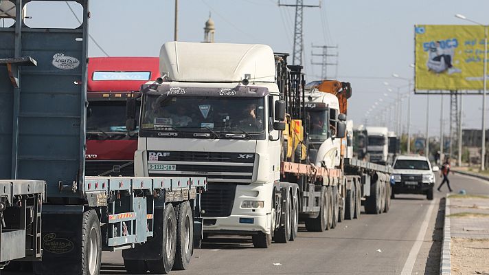 Entra en Gaza un convoy de ayuda humanitaria