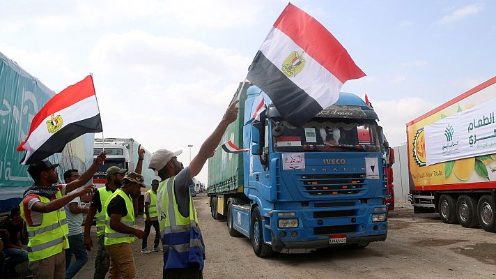 La ayuda humanitaria vuelve a entrar con cuentagotas a la Franja de Gaza