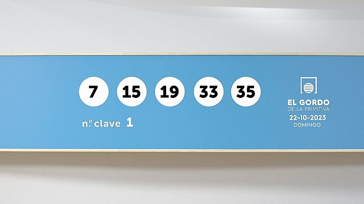 SELAE - Sorteo de la Lotería Gordo de la Primitiva del 22/10/2023