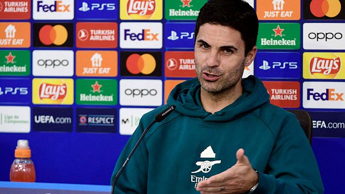 Telediario 2 - Arteta pide "hablar de fútbol" ante del Sevilla - Arsenal