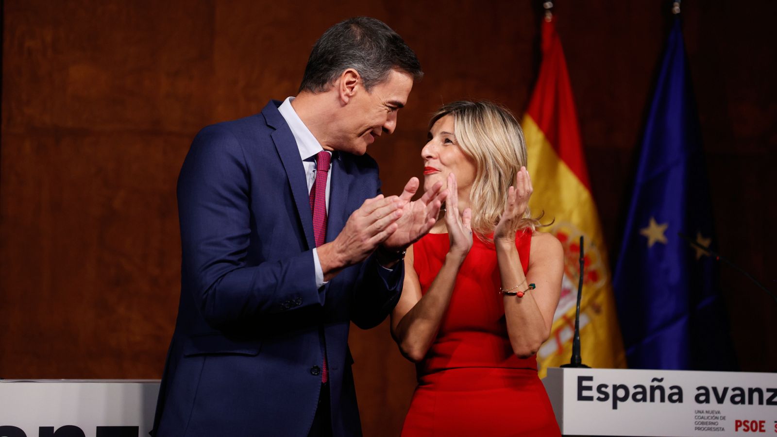 Díaz, sobre el pacto de Gobierno alcanzado con Sánchez: "Este acuerdo es para vivir mejor"