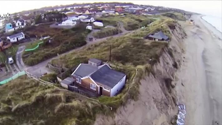 Telediario 2 - Hemsby, el pueblo costero inglés que pierde terreno frente al mar