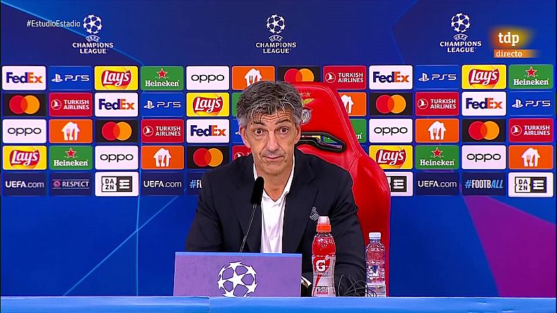 Imanol Alguacil, tras la victoria de la Real contra el Benfica: "No os podéis imaginar la alegría y el orgullo que sentimos"