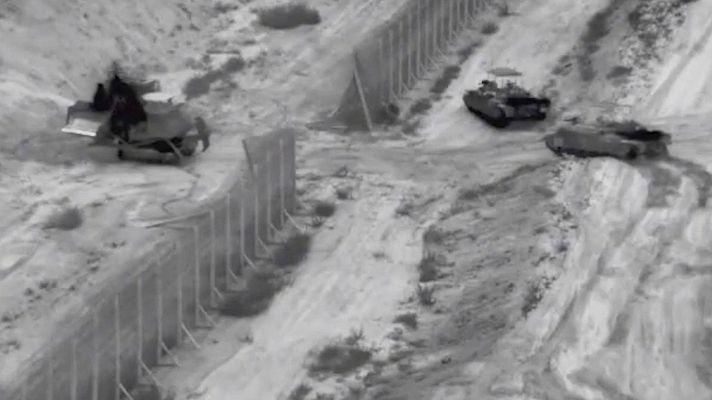 Israel hace una "incursión" terrestre con tanques en Gaza