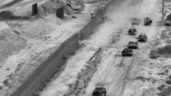 Telediario 1 - Israel realiza una incursión "selectiva" por tierra en la Franja de Gaza