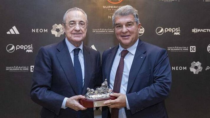 Telediario 1 - Florentino Pérez no acudirá al palco del clásico Barça-Madrid