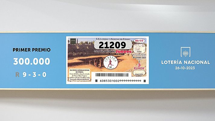 SELAE - Sorteo de la Lotería Nacional del 26/10/2023