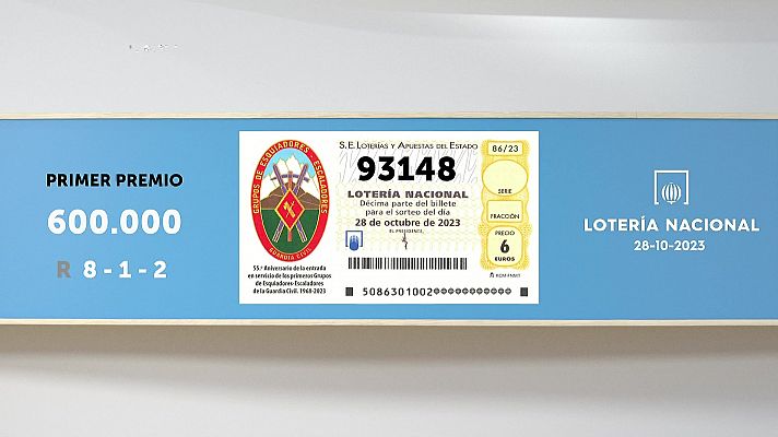 SELAE - Sorteo de la Lotería Nacional del 28/10/2023