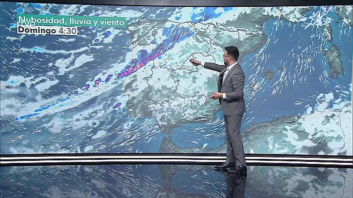 Precipitaciones con probabilidad de llegar a fuertes y persistentes en el extremo noroeste peninsular