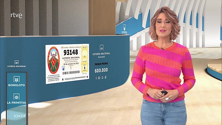 Sorteo de la Lotería Nacional del 28/10/2023