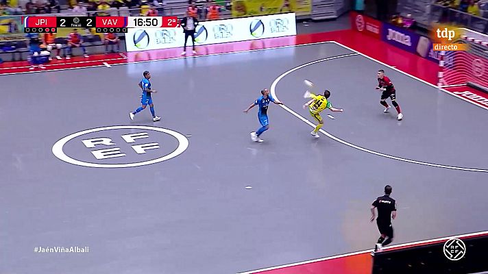 Fútbol Sala - Gol de karateca de Alan Brandi en el Jaén - Viña Albali