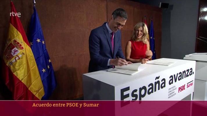 Parlamento - Acuerdo PSOE-Sumar