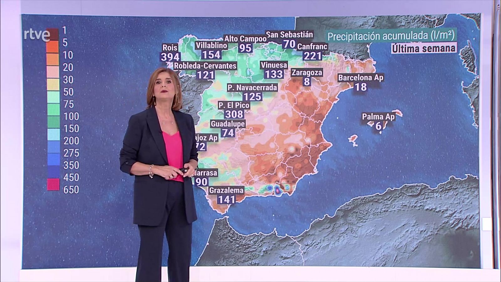 Precipitaciones localmente fuertes o persistentes en el oeste y norte de Galicia, Pirineo central y suroeste peninsular - ver ahora