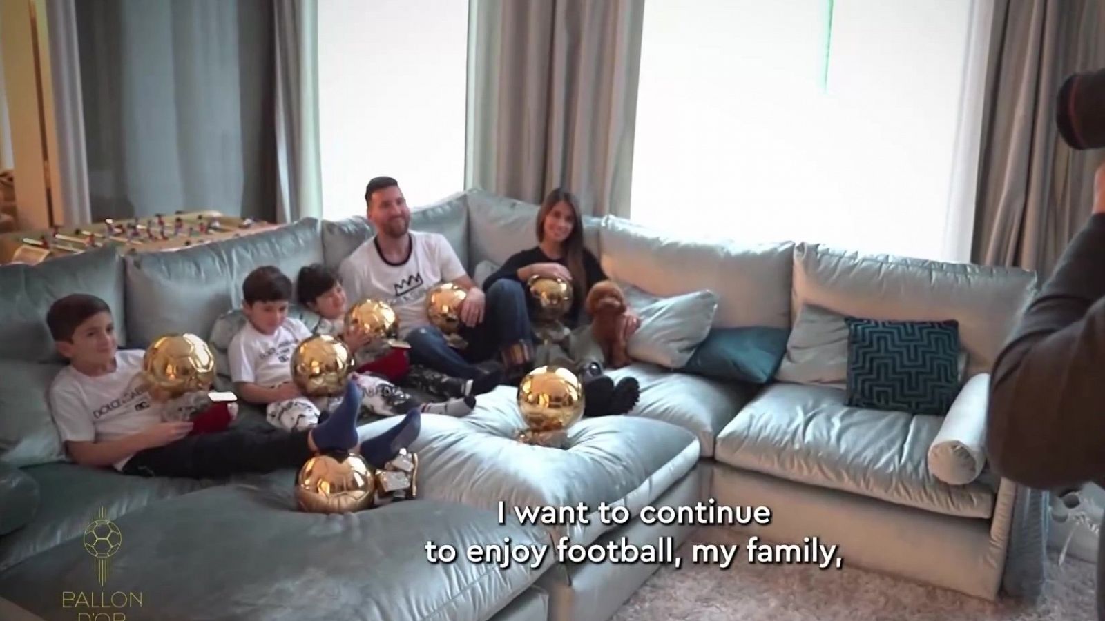 Un vídeo especial: así recordó el Balón de Oro la vida futbolística de Messi