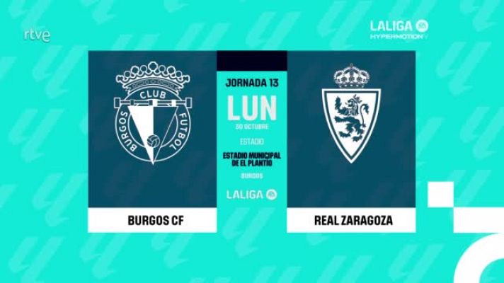 Resúmenes de LaLiga - Burgos - Zaragoza: resumen del partido de la 13ª jornada