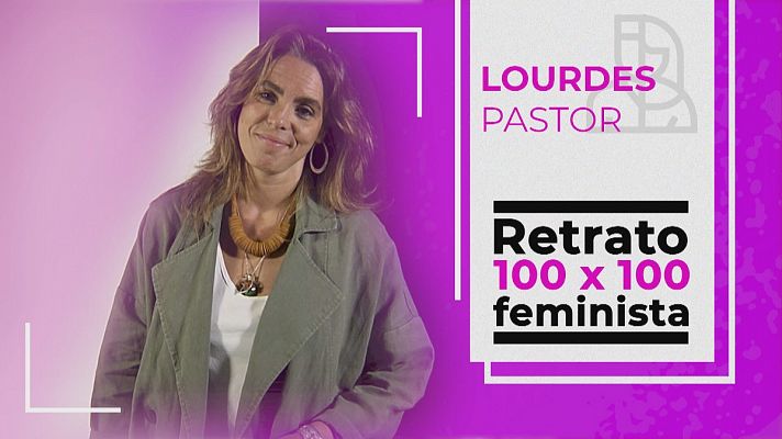 Retrato 100x100 feminista: Lourdes Pastor