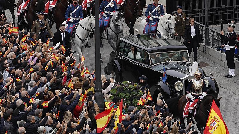 Expectación en las calles de Madrid ante la jura de la Constitución de la princesa Leonor