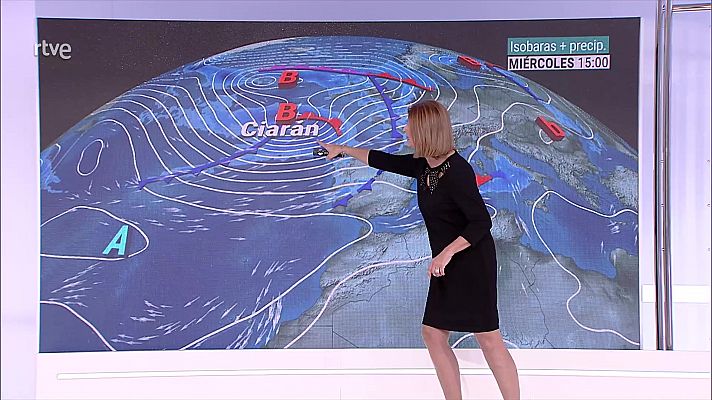 El tiempo - Posibilidad de precipitaciones localmente fuertes en el oeste de Galicia