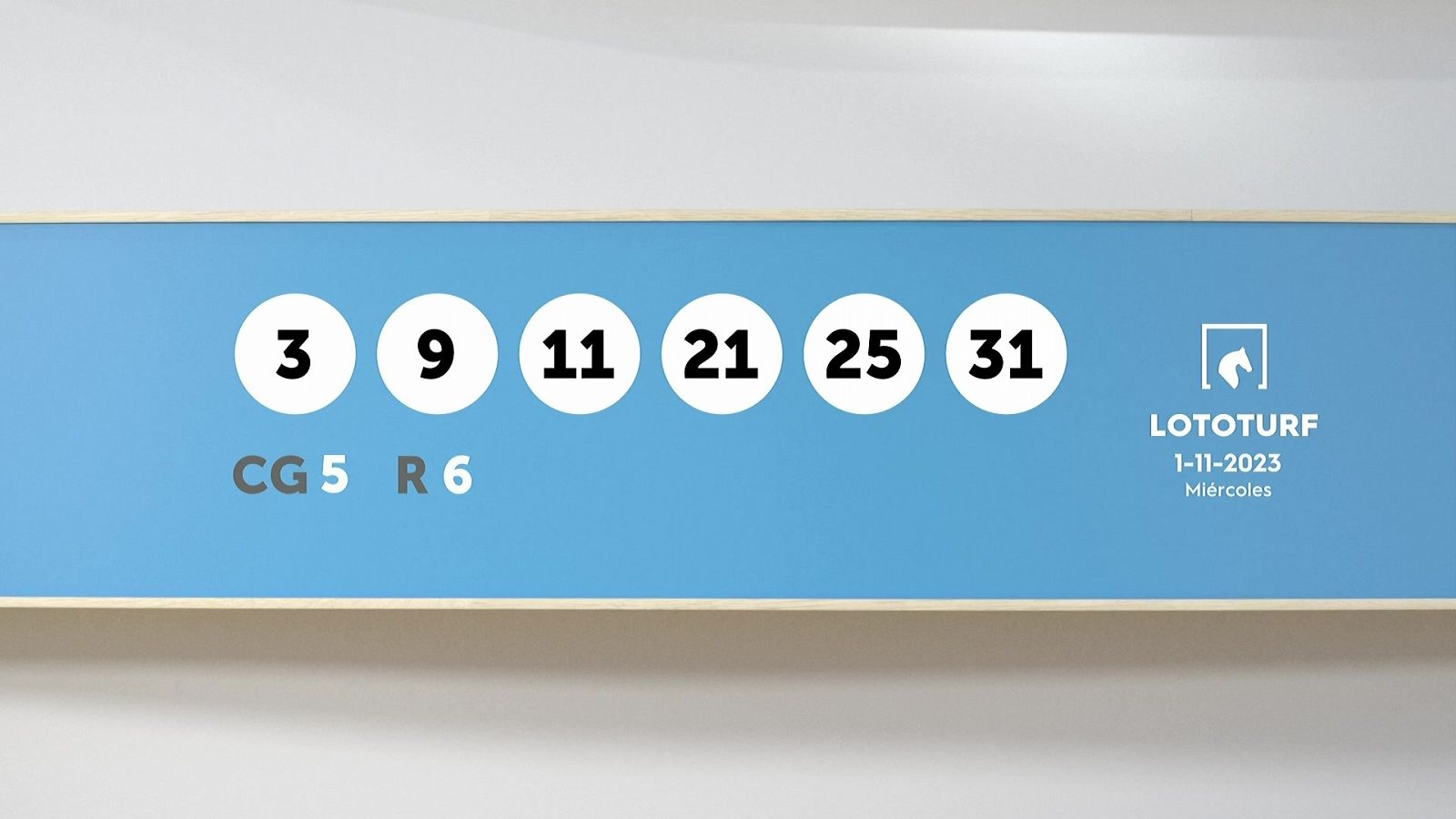 Sorteo de la Lotería Lototurf del 01/11/2023 - Ver ahora