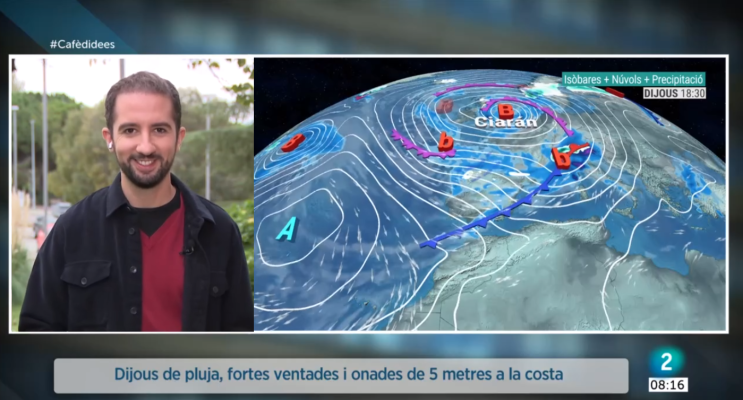 El temps - La borrasca Ciarán arriba a Catalunya amb fort vent i onatge