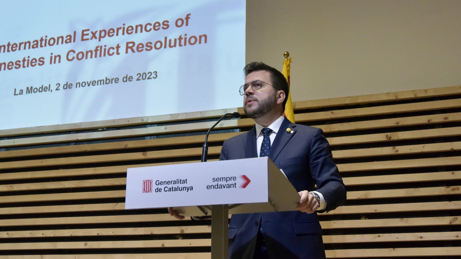 Aragonès: "Es hora de avanzar hacia el referéndum"