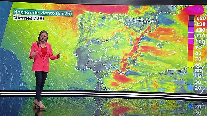 Precipitaciones localmente fuertes o persistentes en el cuadrante noroeste peninsular y Pirineos