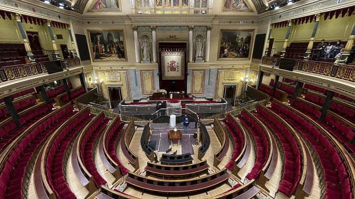 Telediario 1 - El Congreso aprueba un protocolo para rectificar errores en las votaciones a viva voz