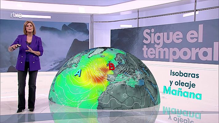 El tiempo - Intervalos de viento fuerte en los tercios norte y este peninsulares y en Baleares