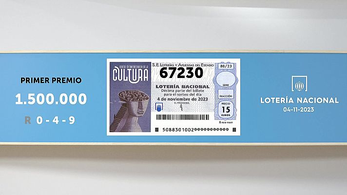 Sorteo de la Lotería Nacional del 04/11/2023