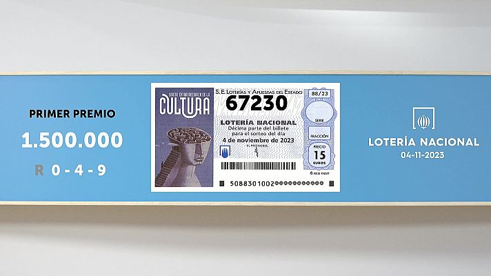SELAE - Sorteo de la Lotería Nacional del 04/11/2023