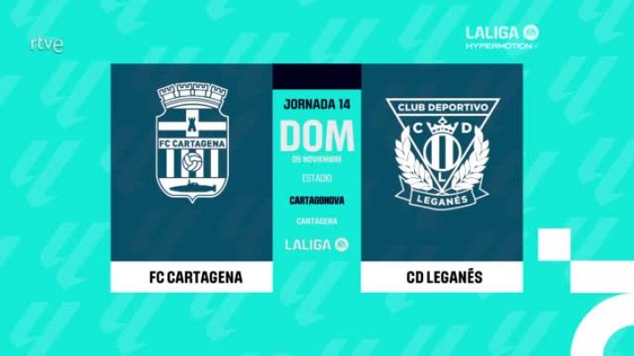 Resúmenes de LaLiga - Cartagena - Leganés: resumen del partido de la 14ª jornada | Segunda