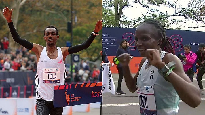 Atletismo - Tamirat Tola y Hellen Obiri se imponen en la Maratón de Nueva York