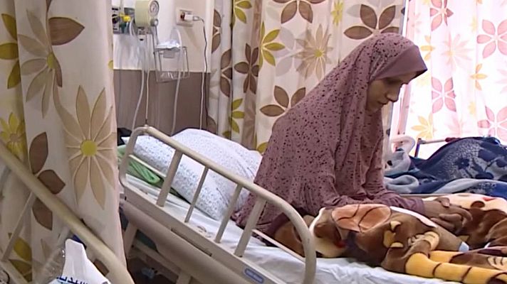 Telediario Fin de Semana - Decenas de palestinos permanecen atrapados en un hospital de Jerusalén desde el inicio de la guerra