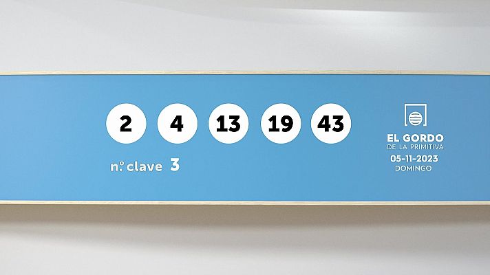 SELAE - Sorteo de la Lotería Gordo de la Primitiva del 05/11/2023