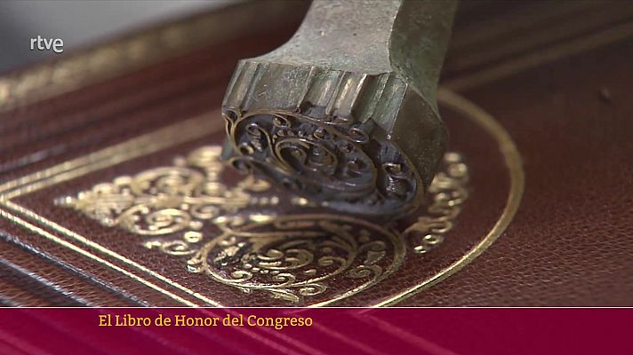 El Libro de Honor del Congreso, hecho en Cádiz