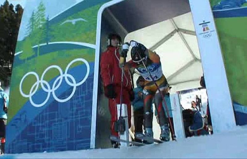 La esquiadora española Andrea Jardí apenas pudo disfrutar de su debut olímpico en la prueba del Supergigante femenino. 