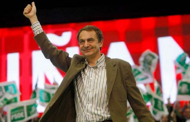 Zapatero en un mítin en Málaga