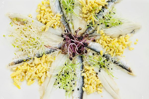 Saber vivir - Receta de boquerones en vinagre del chef Sergio Fernández