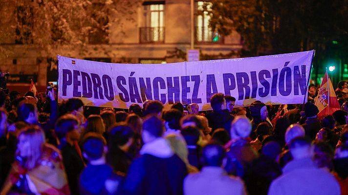 Telediario 2 - Sexta jornada de protestas contra la amnistía