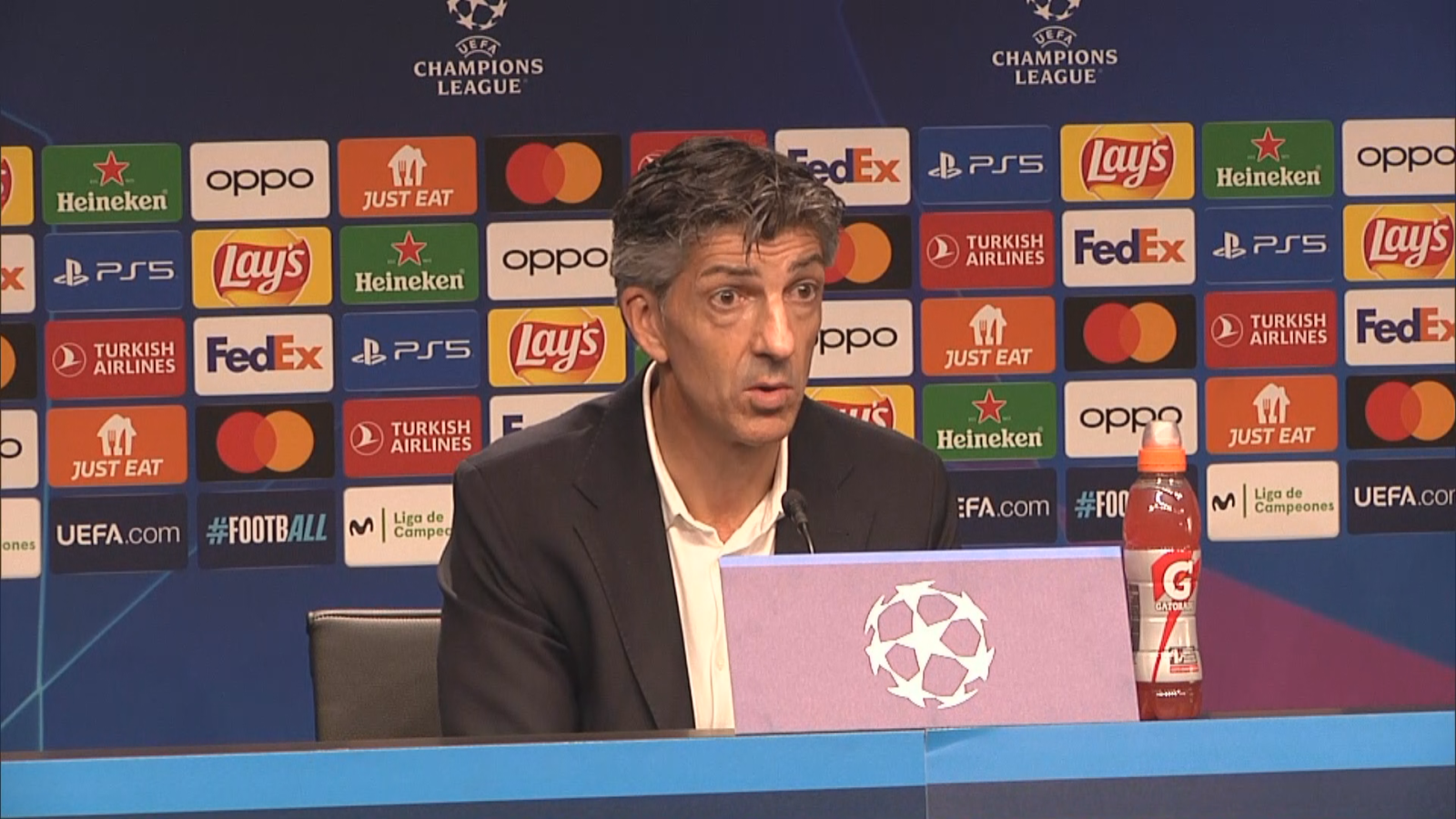 Imanol Alguacil: "Hemos emocionado no solo a los aficionados de la Real Sociedad, sino a todos los que les gusta el fútbol"