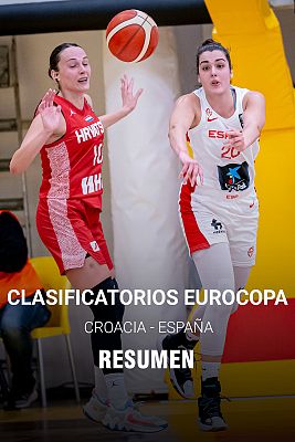 Baloncesto en RTVE - Eurobasket femenino 2025 | Resumen Croacia 65-70 España