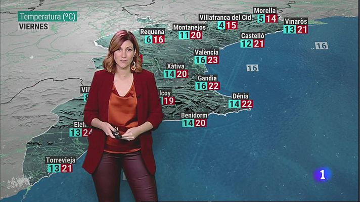 El tiempo en la Comunitat Valenciana 10/11/23